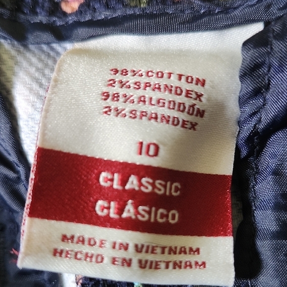 Merona Floral Print Pants - Blue and Black - Picture 6 of 6